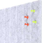 Large Felt Bulletin Board 35x47 Inch, 12pcs Peel and Stick Felt Wall Tiles Modern Push Pin Board for Wall Organization