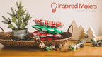 Inspired Mailers - Holiday Poly Mailers 6x9-100 Pack - Christmas Trees (Rose Gold) - Small Holiday Mailers - Cute Packaging Bags for Shipping - Christmas Poly Mailer 6x9
