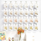HUHOLE Pegboard Hooks 2 Inch 50PC, Ideal Garage Organization, Wall Storage Tool Organizer, Fit 1/4" 1/8" Peg Board with Plastic Tip (Silver, 2 Inch)