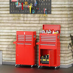 INTERGREAT Tool Chest, 5 Drawers Rolling Tool Chest with Detachable Top Tool Box, Tool Chests with Universal Lockable Wheels, Metal Tool Cart for Garage, Workshop, Barbershop