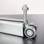 4 Wheel Trolley Assembly Roller Trolley Silent M10 Bolt for use with 1-5/8" Wide and All 1-5/8" or Taller Strut Channel 4Pcs