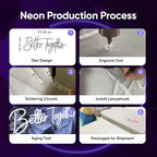 Custom Business Neon Sign, Personalized LED Neon Sign Customizable for Business - Professional Light-Up Name Sign for Studio, Office, Store, Bar, Salon & Beauty Nail Shop