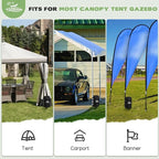 Canopy Water Weight Bag,220 LBS Canopy Tent Weight,Gazebo Weights Heavy Duty Leg Weights for Pop Up Canopies Outdoor Shelter Umbrella Pool Ladder,Set of 4, Black