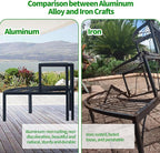 Aluminum 2-Tier Plant Stand Lightweight, Sturdy, and Rust-Free Corner Shelf Ladder Rack Perfect for Indoor and Outdoor Greenery Display