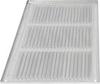 Repa Market 12x8 Inch Air Vent Cover/Galvanized Steel Louvered Grill Cover with Mesh Screen/Wall or Ceiling Vent/Durable Flush Mount HVAC Register for Indoor and Outdoor Ventilation