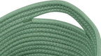 CubesLand Cube Shelf Closet Storage Baskets Bins Set 2,Woven Basket for Organizing/Storage,Long-lasting &Skin-friendly Toy Storage Basket Bin,Stylish Room Decor Basket,Cotton Rope Basket Green