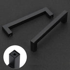 Cabinet Pulls Matte Black Cabinet Handles Square Drawer Pulls, 20 Pack 8-4/5 Inch Stainless Steel Kitchen Door Cupboard Cabinet Handles, Drawer Hardware Handles, 224mm Hole Centers