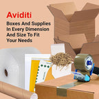 Aviditi Bubble Wrap Roll 1/2" x 24" x 50' Long (100 Sq Ft) Cushioning Wrap for Packing, Moving, Mailing & Shipping Supplies, Large Perforated Bubble Sheets Packaging Material for Fragile Items