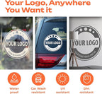 Custom Business Decals Stickers Vinyl - Personalized Logo Decal Vinyl Signs - Customized Window Decal with Logo - Waterproof Custom Stickers for Business, Home, Office