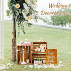 BOBOKA Set of 6 Decorative Wood Crates Nesting Storage Container, 6 Size Farmhouse Decorative Wooden Storage Boxes, Rustic Wooden Crates for Storage, Display, Christmas Decorations