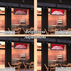 P6 Outdoor Full Color 40 x 18 inches Led Sign WIFI And USB Programmable Led Display With High Resolution Scrolling Texts, Colorful images and videos LED Advertising Screen Digital Board For Shop