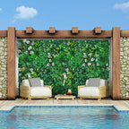 Artificial Hedge Grass Wall, Boxwood Panels 40"x120"(33.33 SQFT), UV Protected Greenery Wall Backdrop, Green Wall Decor for Outdoor Indoor Wedding Décor