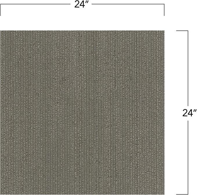Mohawk Elite 24" x 24" Berber (Loop pile), 0.1" Pile Height, Carpet Tile, Nylon Fiber, Sparrow Color, (1 Tile)