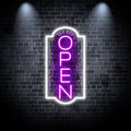 Vertical open sign Vertical Open Led Sign Neon Sign business window light vertical open signs for business (Mix color 9 SUPER LARGE SIZE 40x22")