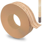 Red Oak Edge Banding, 3 inch x 50ft roll of Real Wood Edge Banding Pre-glued Flexible, Veneer Tape for Cabinet Repair & Furniture Restoration