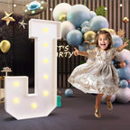 imprsv Marquee Light Up Letter J, 3FT Party Decoration Kit for Birthday, Baby Shower, Wedding