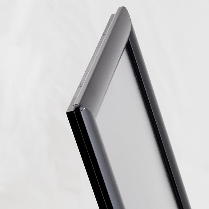 M&T Displays 8.5 x 11 Picture Frame, Front Loading Diploma Frame, Black Color, 1" Profile Size, 20 Packs