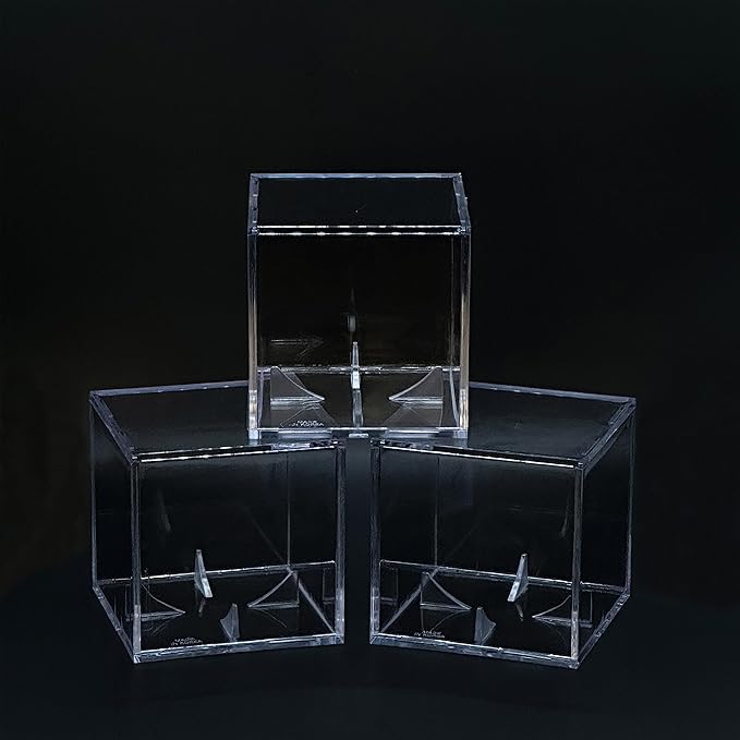 Baseball & Golf Ball Display Case Acrylic Cube Square Clear Memorabilia Display & Storage Sports Official Baseball Accessories (Baseball Case, Standard)