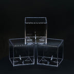 Baseball & Golf Ball Display Case Acrylic Cube Square Clear Memorabilia Display & Storage Sports Official Baseball Accessories (Baseball Case, Standard)