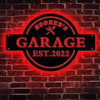 Custom Neon Garage Sign - Personalized Light Up LED Name Sign