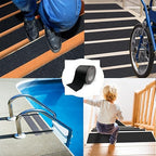 Black Grip Tape, Anti Slip Traction Tape 4Inch x 60Ft Non-Slip Strips Non Skid Safety Tape for Outdoor/Indoor Steps, Stairs, Traction Tread Staircases, Boats