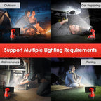40W 4200LM Cordless LED Work Light Compatible with Milwaukee 18V Li-Ion Battery with 3 Lighting Modes USB Port Ideal for Job Site, Camping,Hiking,Indoor & Outdoor