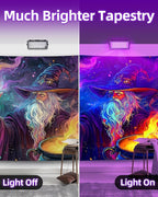 50W LED Black Lights IP66 Waterproof Black Light Outdoor with 5.9ft Plug+Switch,Flood Blacklight for Halloween Glow in The Dark Party Stage Light Neon Glow Birthday 1 Pack