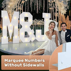 Bugame 3FT Marquee Letters, Large Light Up Letters for Birthday Wedding Backdrop Warm Light Marquee Letters 3 Feet Tall for Baby Shower Party Proposal Decoration Decor, Letter D