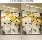 Glod LED Picture Lights for Paintings Plug in,15.75 Inch Adjustable Art Light for Display Art Work, 3 Color Lighting, Plug in Picture Light with Remote for Frame Dartboard, Gold