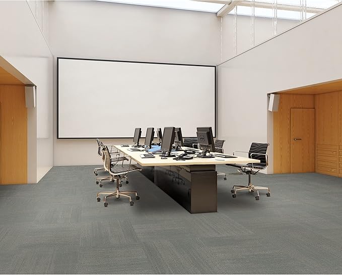 Mohawk Elite 24" x 24" Berber (Loop pile), 0.1" Pile Height, Carpet Tile, Nylon Fiber, Egret Color, (1 Tile)