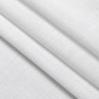 Nanspring White Linen Cafe Curtains 24 Inch Length Light Filtering Semi Sheer Mini Curtains for Small Window Basement Bathroom Camper Back Tab Rod Pocket Short Sheer Kitchen Curtain 30x24 Inches