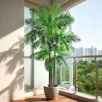 Big Artificial Palm Tree Tall Faux Tropical Trees Indoor Outdoor Realistic Floor Plants Large Fake Plant for Home Living Room Office Decor Porch Outside Patio arboles para Modern Farmhouse decoracion