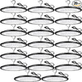20 Pack 150W UFO Led High Bay Light Fixture,5000K Daylight Commercial Shop Bay Lighting,120VAC,21000LM,[650W MH/HPS Equiv.] US Plug Area Lighting for Warehouse/Barn/Gym/Factory/Workshop