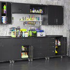 Metal Garage Storage Cabinet on Wheels, Lockable Rolling Tool Cabinet with Drawer and Shelves, Heavy Duty Mobile Steel Cabinet for Garage Warehouse Workshop