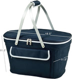 Picnic at Ascot Patented Insulated Folding Picnic Basket Cooler- Designed & Quality Approved in the USA