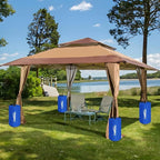 Canopy Water Weight Bag,220 LBS Heavy Duty Tent Weights Set of 4 Leg Weights for Pop Up Canopy,Tent,Gazebo,Carport,Blue