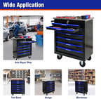 7 Drawers Rolling Tool Box on Wheels, Multifunctional Tool Chest Cabinet with Lock, Drawers Rolling Tool Cart Trolley Organizer Tool Storage Case for Garage,Warehouse - DIY Interconnectable
