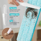 JOYMOOP 36 Inch Commercial Dust Mop for Hardwood Floors, Heavy Duty Industrial Wet Dry Mops with Telescopic Handle, Includes 3 Microfiber Mop Pads