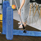 Commercial 48 Inch Dust Mop Head: Replacement Heavy-Duty Sweeper and Janitorial Industrial Dust Mop Head for Floor Cleaning, Office, School, Restaurant, Hospital (3 Pack - Blue)