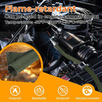3/16 inch Split Braided Cable Management Sleeve for USB Cable Power Cord Audio Video Cable, Wire Loom Cord Protector from Cat Dog Chewing (Dark Green, 10FT)