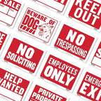 BAZIC Products Business Hours Sign 9"X12", Open Closed Signs Signage For Business Store Office Door Window Restaurants Bars Retail Salon Shop, 24-Pack