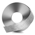 GSCIT Club Grey Silver Edge Banding, 1 1/2 Inch x 25ft Aluminum Brushed Edge Banding PVC Edge Trim for Cabinet Repair Furniture