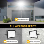 300W LED Flood Light (2000W Equivalent), Super Bright 42,500LM 5000K Daylight IP66 Waterproof Security Outdoor LED Arena Lights Commercial Lighting Floodlight for Backyard|Court|Stadium|Yard