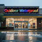 Outdoor P10 LED Scrolling Programmable Sign 77"x14", Bright High Visibility Digital Led Signage Displays, Message Signs for Business, Restaurant, Window Shop