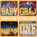 imprsv 4FT Marquee Letters Large Light Up Letters for Birthday Party Decor Wedding Decorations, Marquee S for Party Decoration Large Signs Arch Kit Decorations