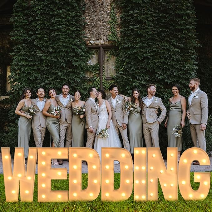 Marquee Letters 3 Feet Tall, 3FT Large Light up Letters D, Big Sign D with Warm White Light for Birthday Wedding Proposal Engagement Graduation Party Backdrop Decorations