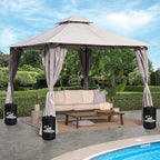 Canopy Tent Weight,115 LBS Canopy Weights Water Bags,4PCS Gazebo Weights, Heavy Duty Leg Weights for Pop Up Canopies Outdoor Shelter Umbrella Pool Ladder,Black