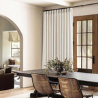 Pinch Pleated Extra Wide Curtain Panels 90 Inches Long 70 Wide Linen Curtain for Patio Sliding Glass Door Cream Hooks Rings Semi Sheer Privacy 90 Inch Length for Living Room 70x90 1 Panel