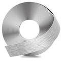 GSCIT Club Silver Edge Banding, 1 1/2 Inch x 50ft Aluminum Brushed Edge Banding PVC Edge Trim for Cabinet Repair Furniture