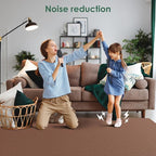 Carpet Tile 20 Pack 24” X 24” Self Adhesive Carpet Floor Tiles Anti-Slip Squares Peel and Stick Floor Tilel DIY Installation for Bedroom(Brown)